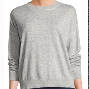 COPY - Theory Criselle 100% Merino Wool Crew Sweater, Gray, Size P